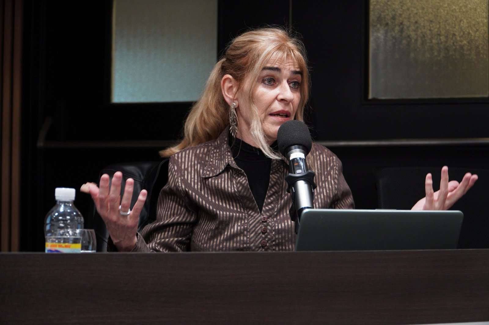 Viviana Koch, una de las capacitadoras, durante su exposición