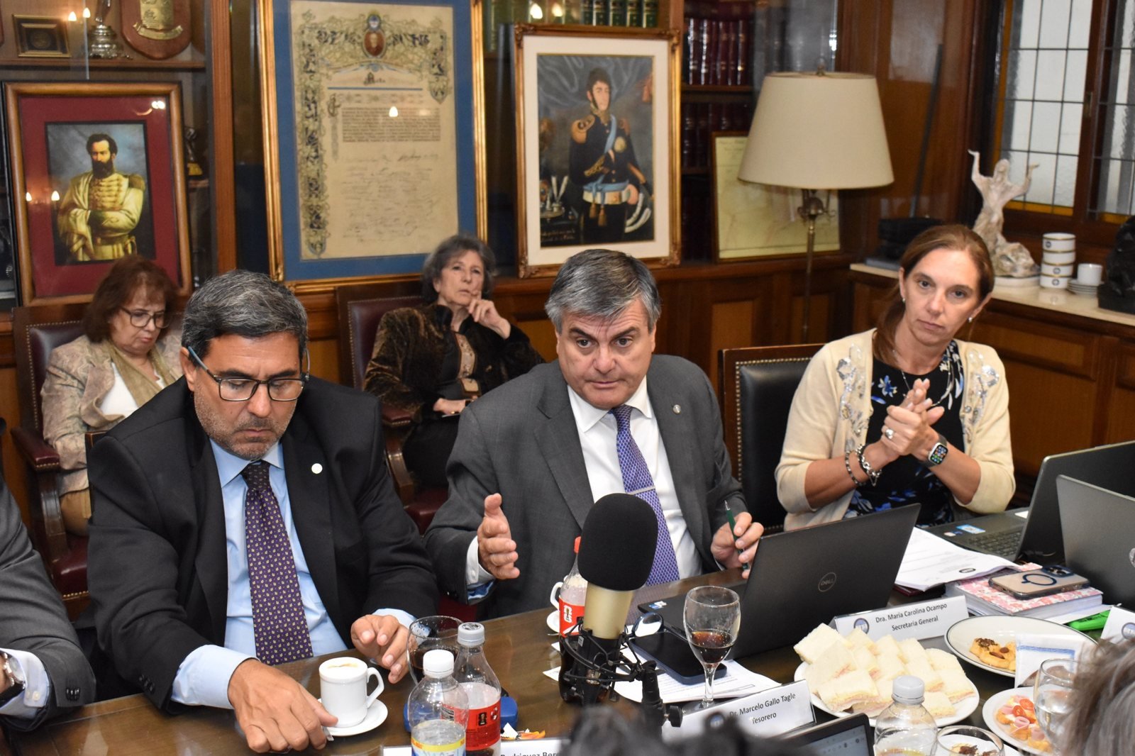 El informe de Tesorería a cargo del Dr. Marcelo Gallo Tagle.